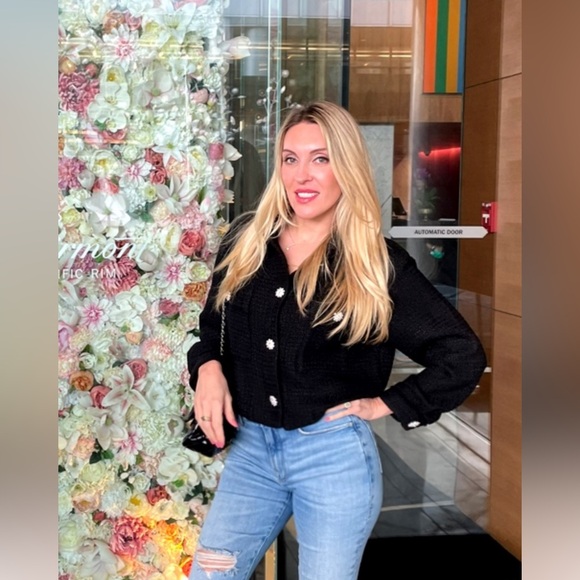 ZARA BLACK JACKET - Picture 4 of 12